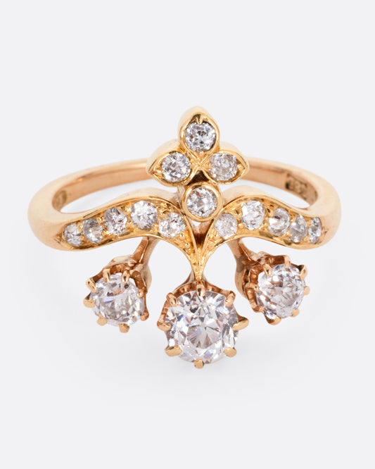 Diamond Cluster Ring