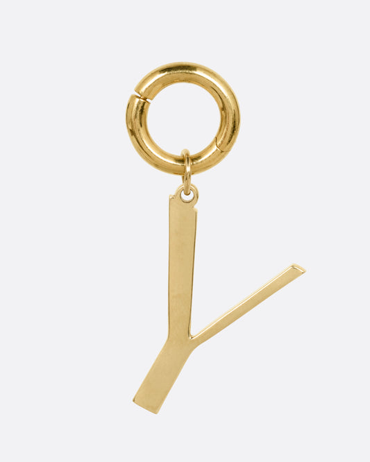 Letter 'Y' Charm