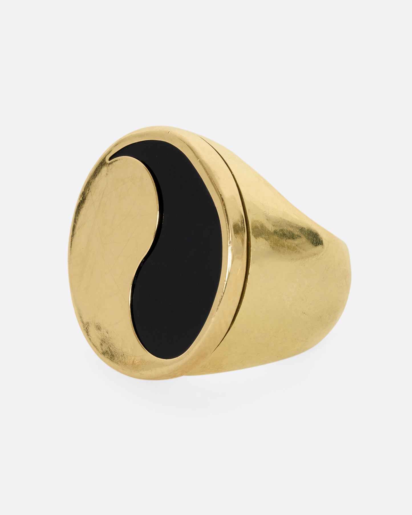 Onyx Yin Yang Ring