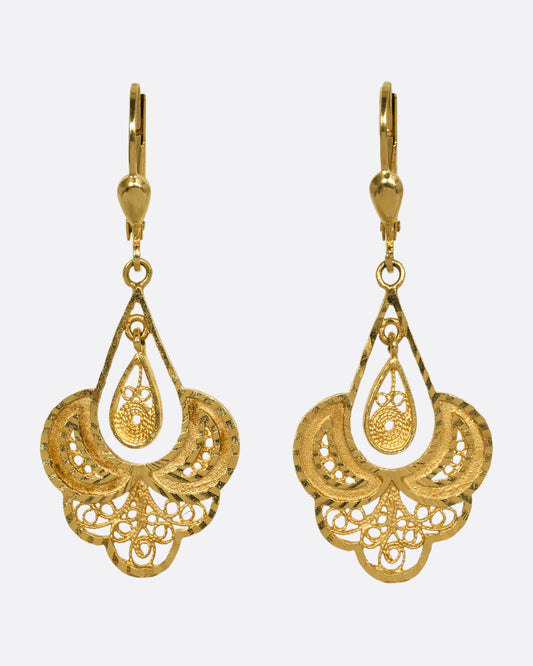 Filigree Drop Earrings