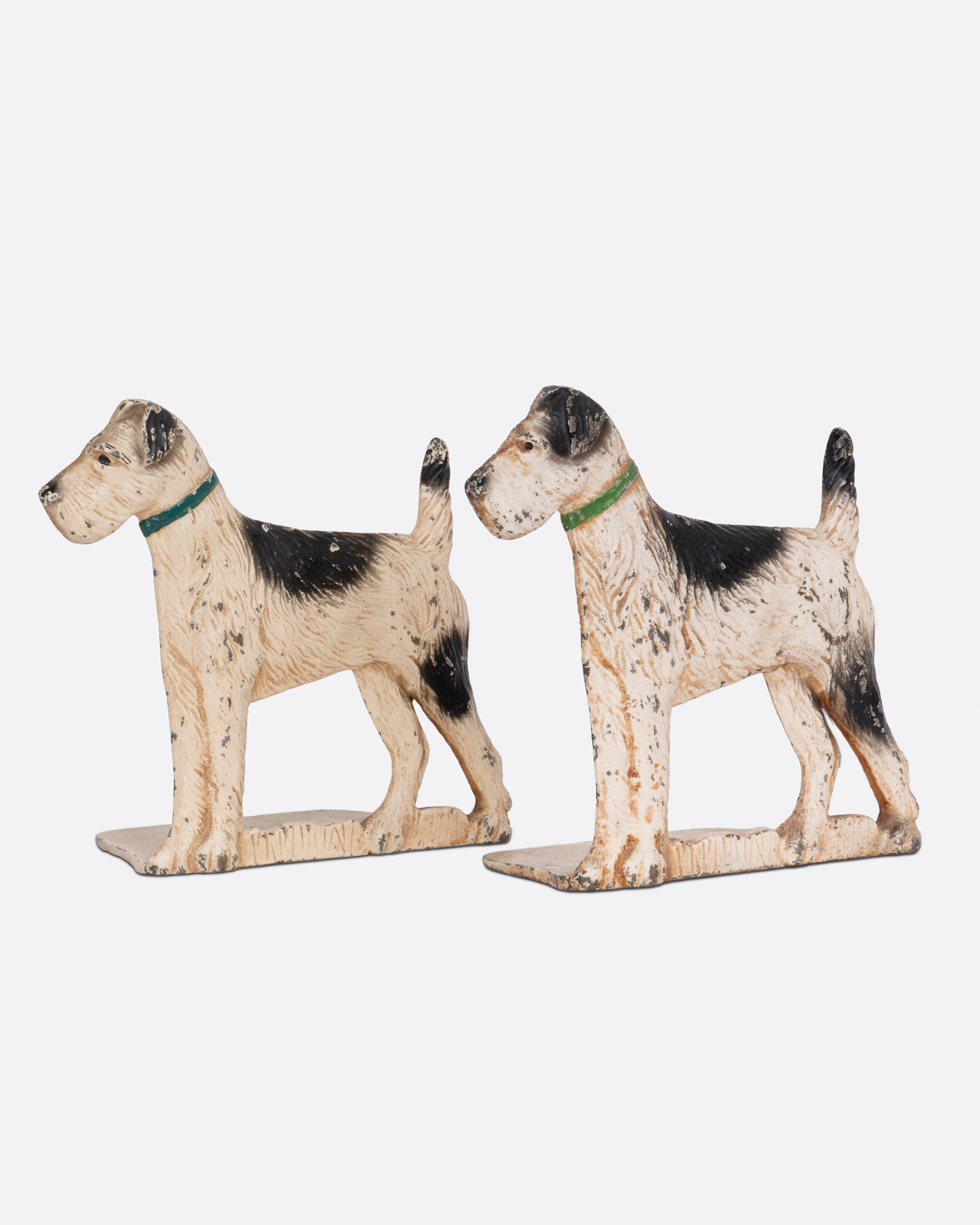 CAST IRON DOG BOOK ENDS