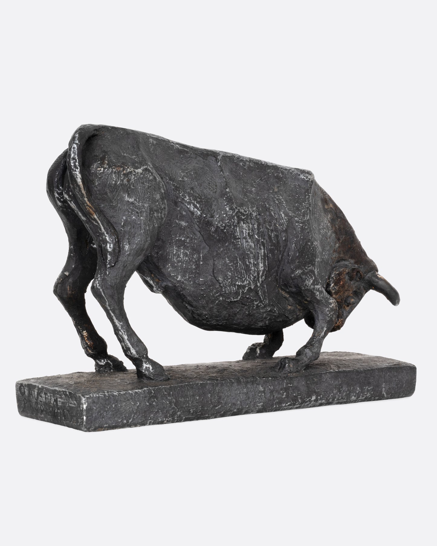 Brutalist Bull Sculpture