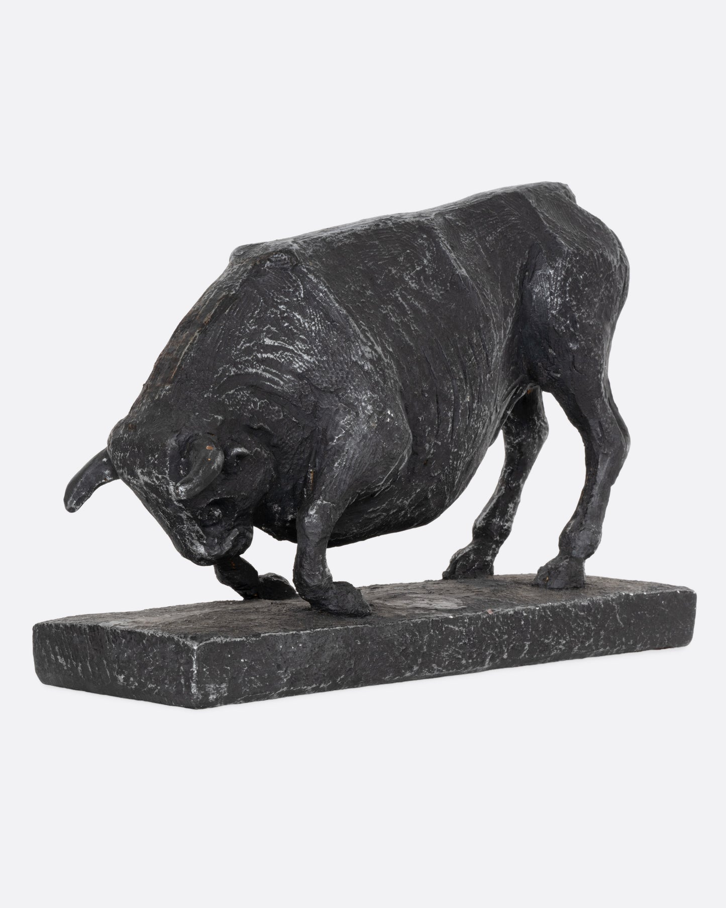 Brutalist Bull Sculpture