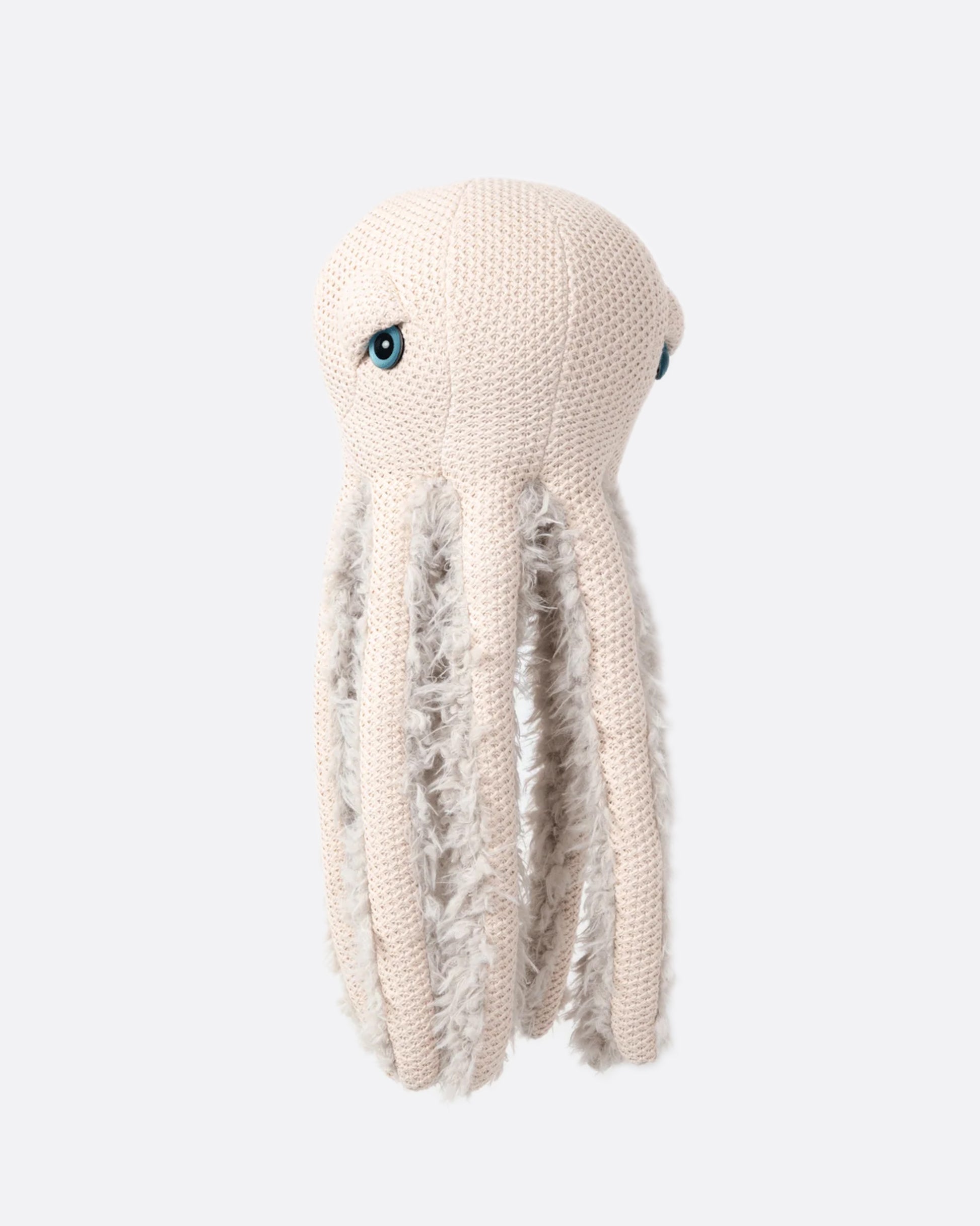 This pale pink octopus is made with strong stitching and premium fabrics; it was born to last and stay by your side.