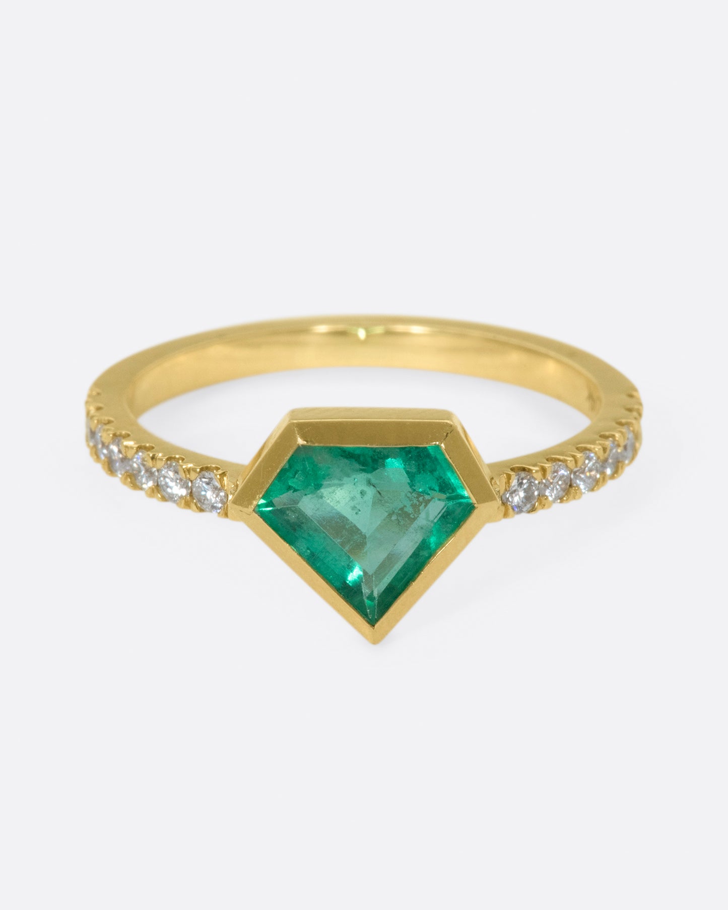 Emerald Mosaic Stacking Ring