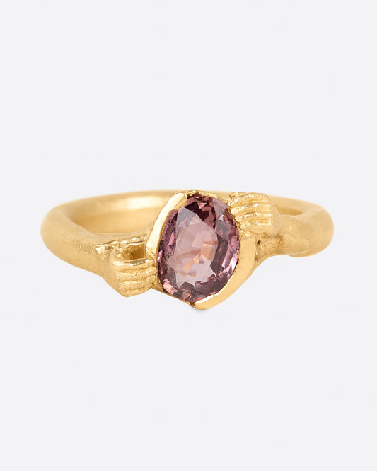 Pink Sapphire Faze Ring