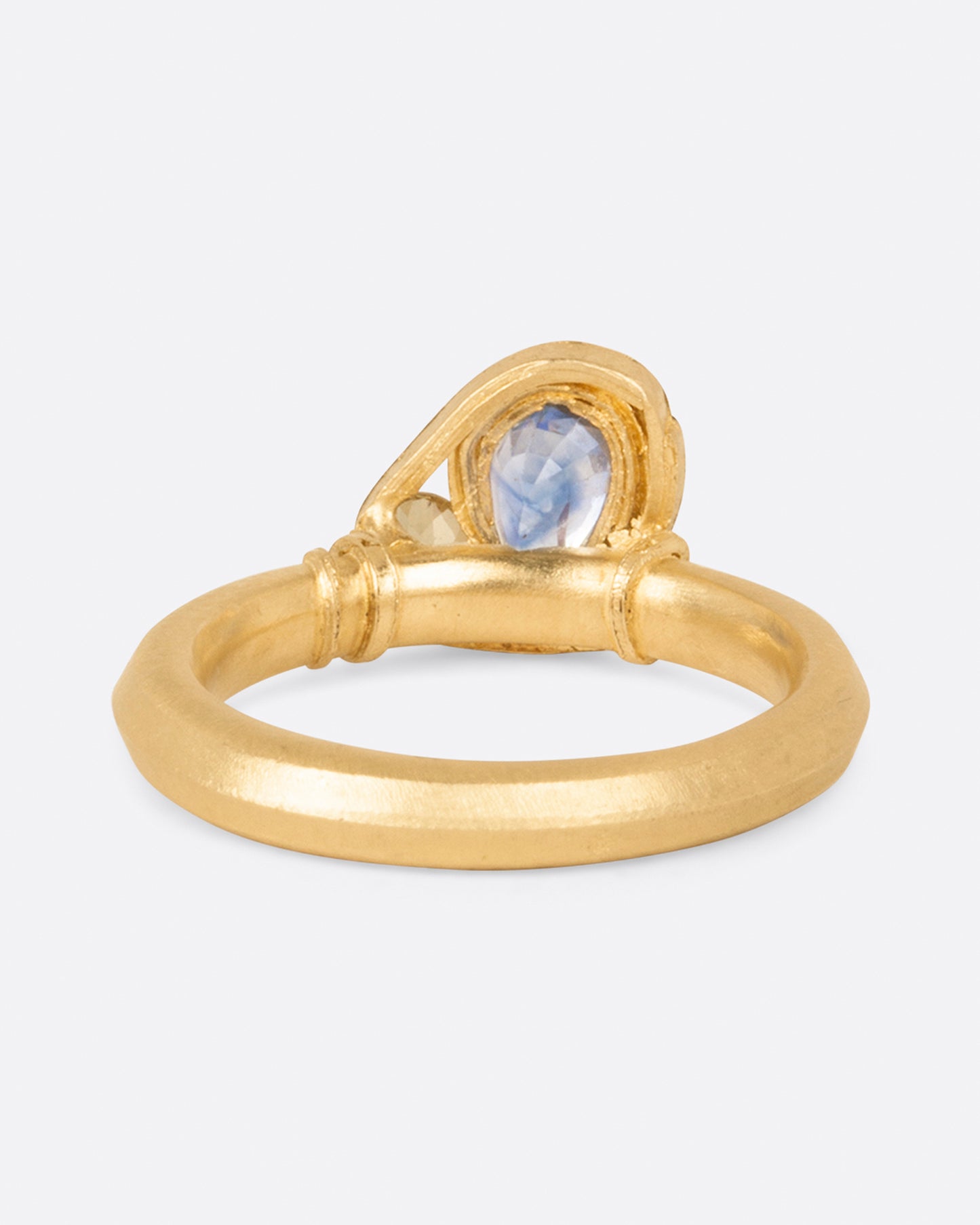 Double Pear Sapphire Ring