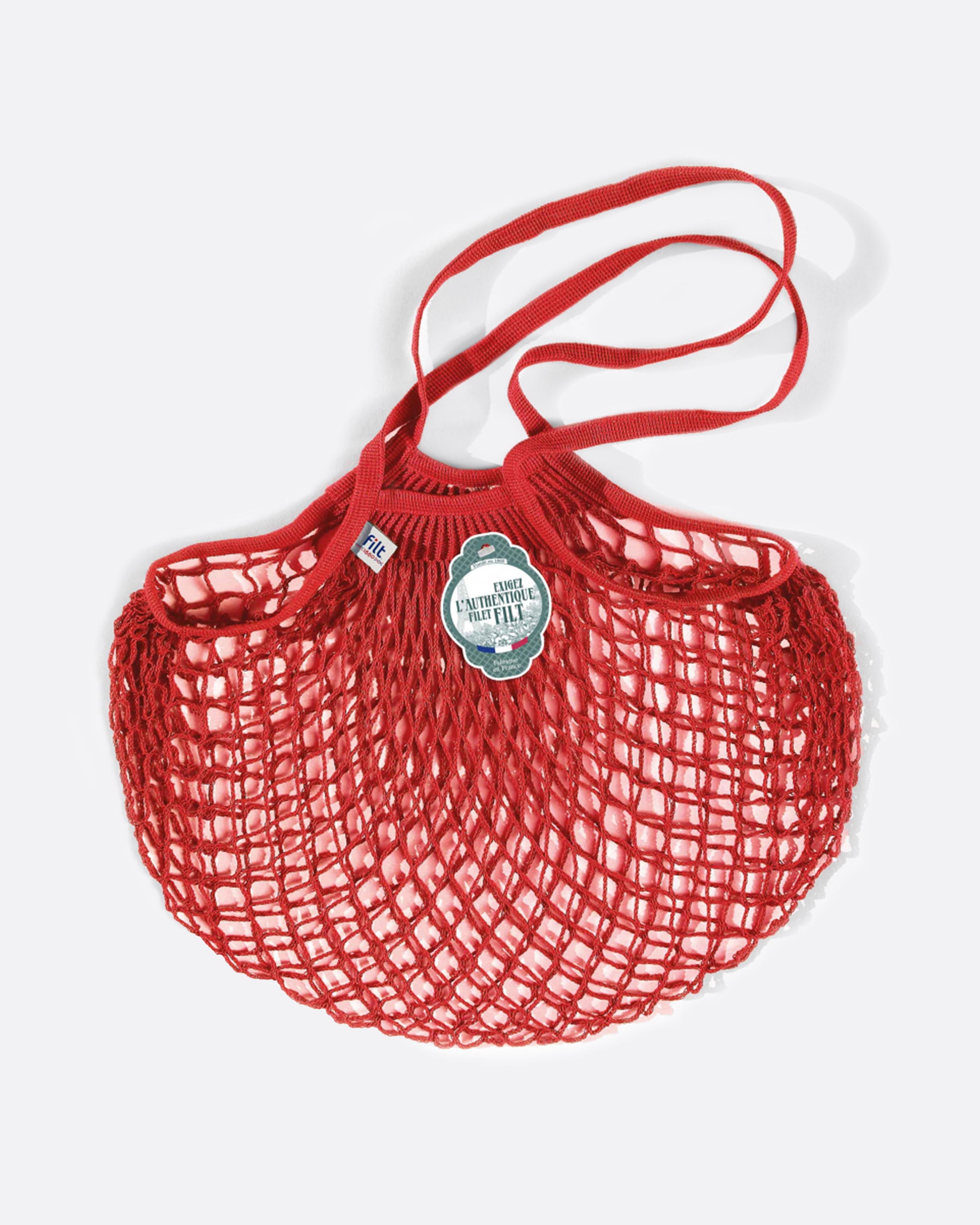 Filt Red Crochet Market Bag – Love Adorned - Main Image