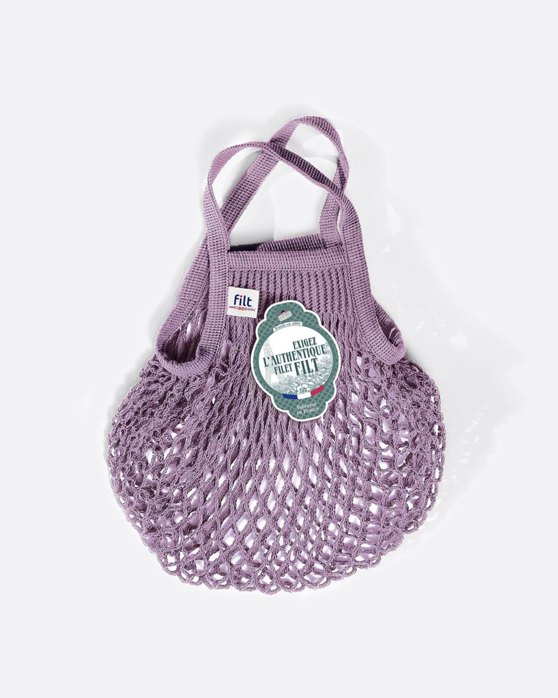 A little lilac purple bag, perfect for carrying snacks!