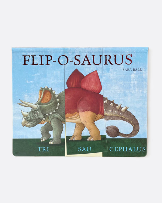 This Flip & Flop book lets you mix up the heads, bodies, and tails of ten real dinosaurs in order to create a thousand different imaginary ones.