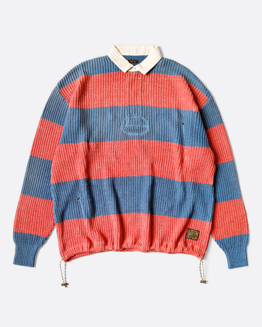 Kapital Blue and Red Rugger Shirt