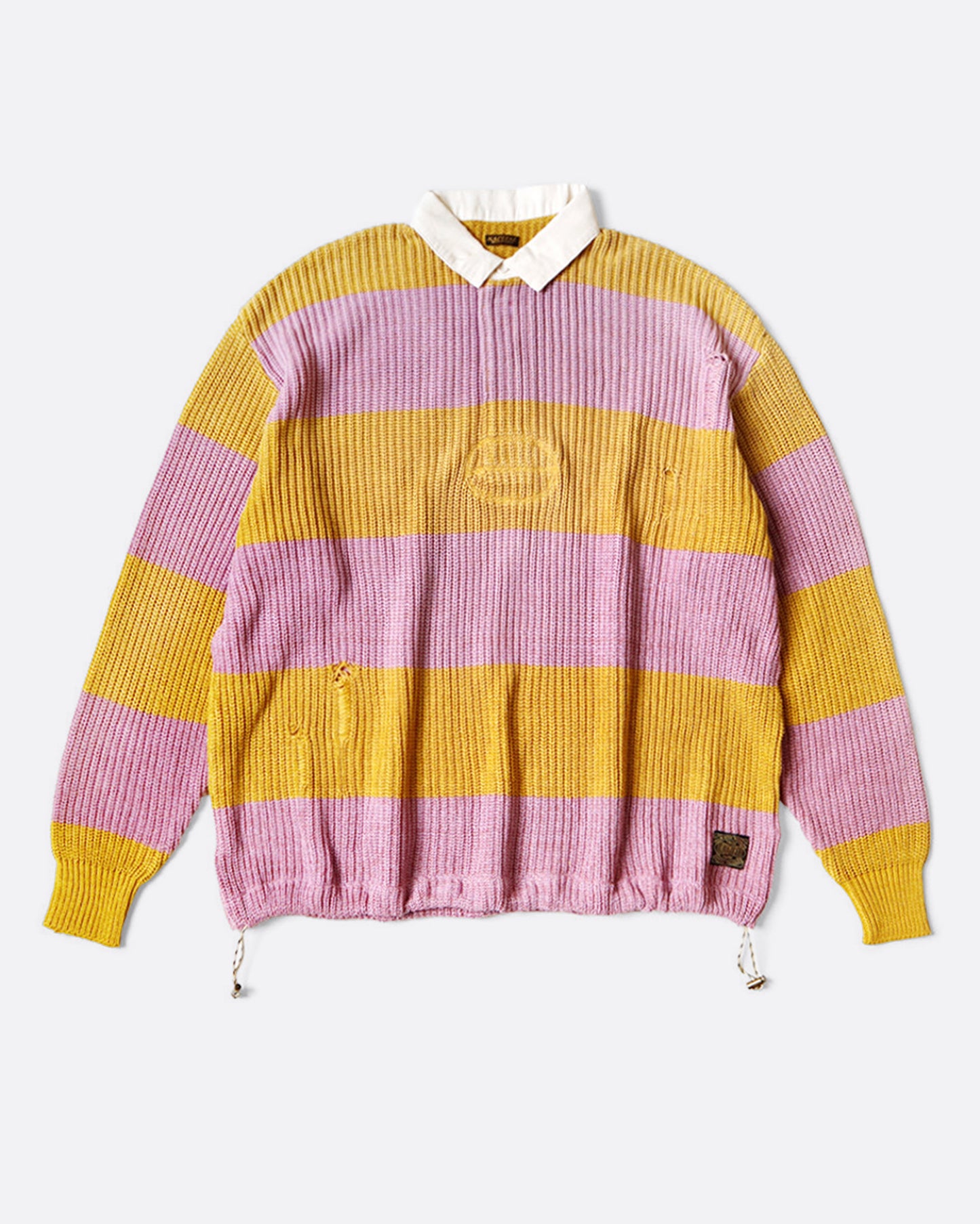 Kapital Pink and Yellow Rugger Shirt