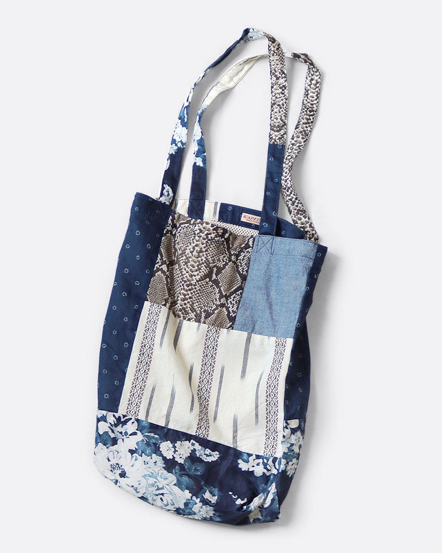 Patchwork Indigo Novel Tote Bag
