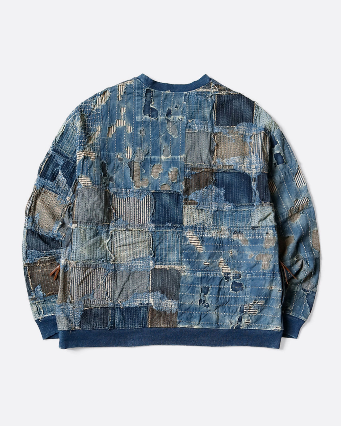 Boro 2 Tones Indigo Big Sweatshirt