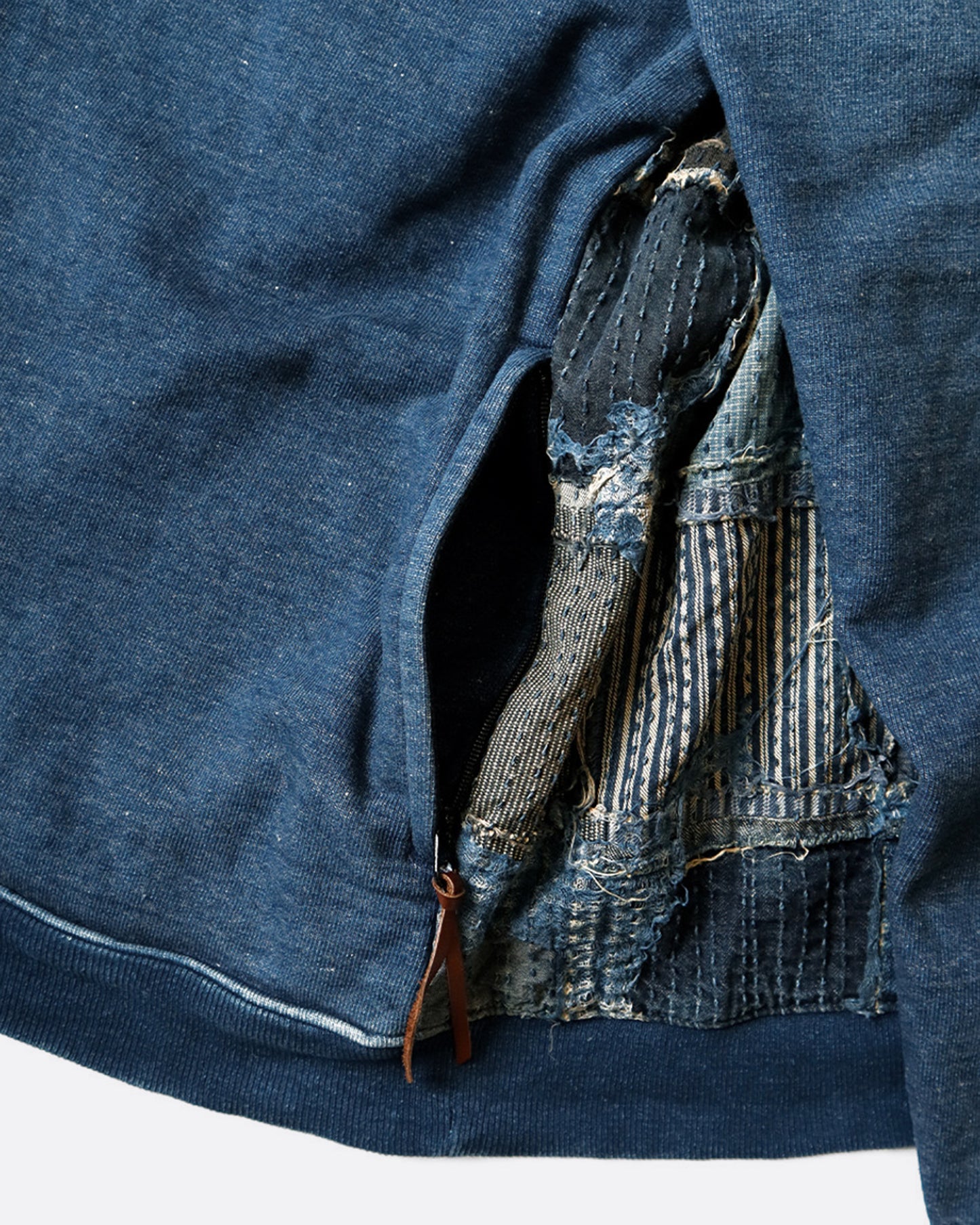 Boro 2 Tones Indigo Big Sweatshirt