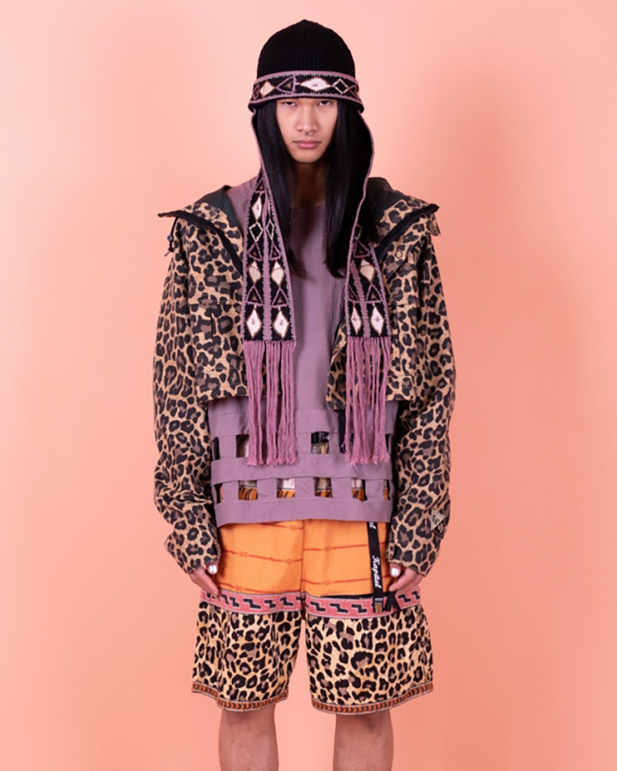 Leopard hooded jacket hotsell