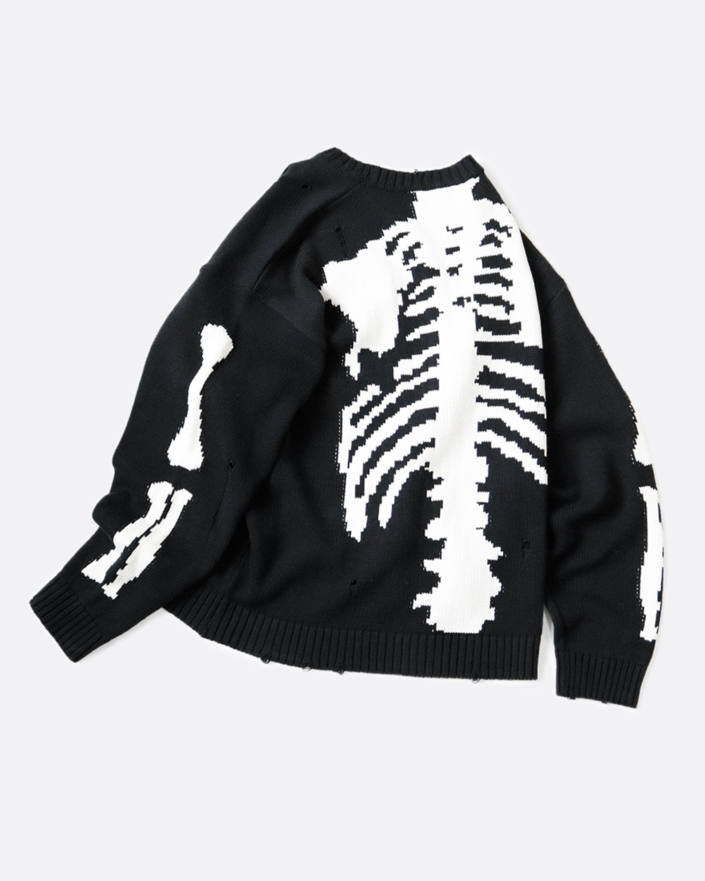 Kapital Cotton Bone Sweater - Black – Love Adorned