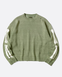 Kapital Cotton Bone Sweater - Green