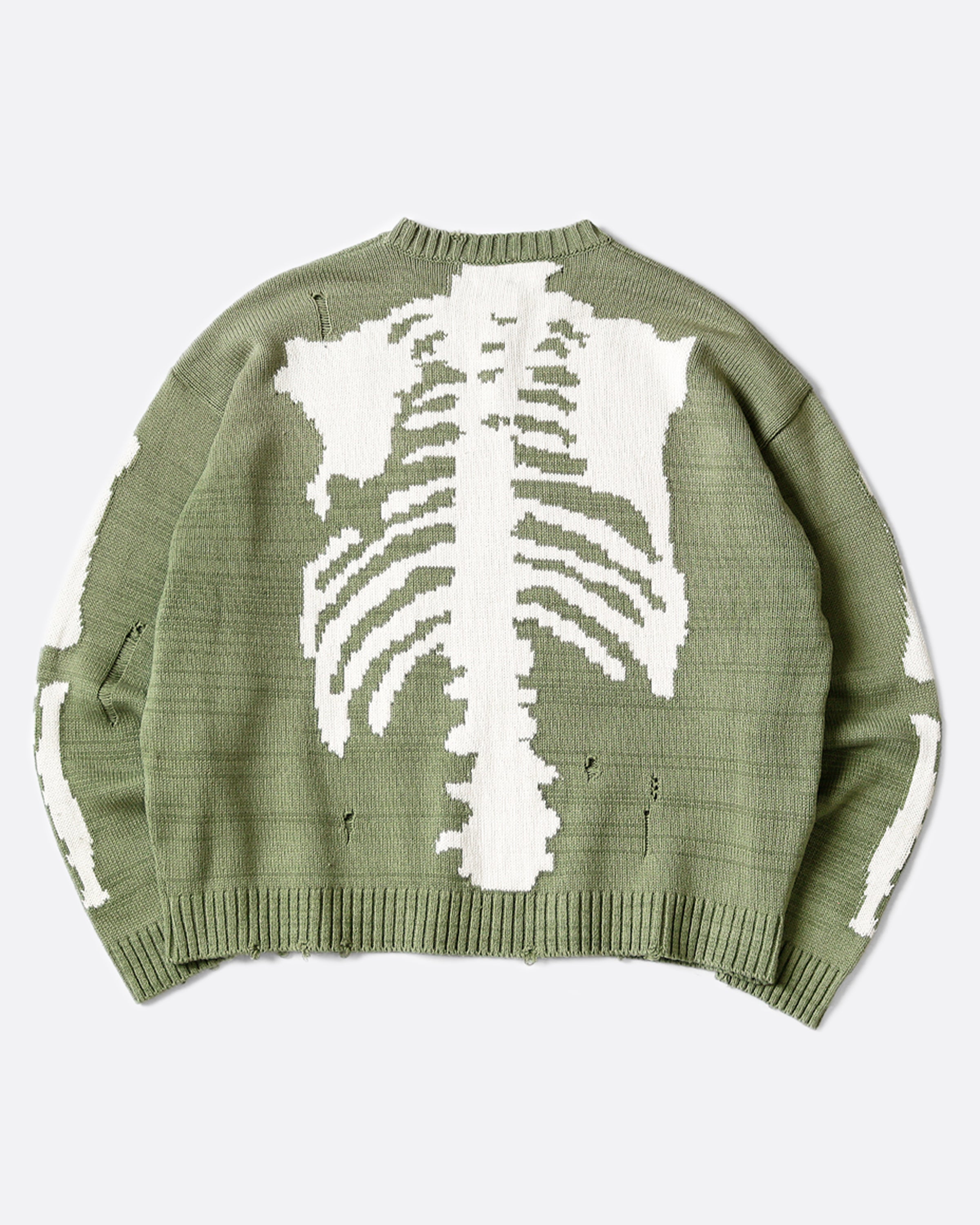 Kapital Cotton Bone Sweater - Green