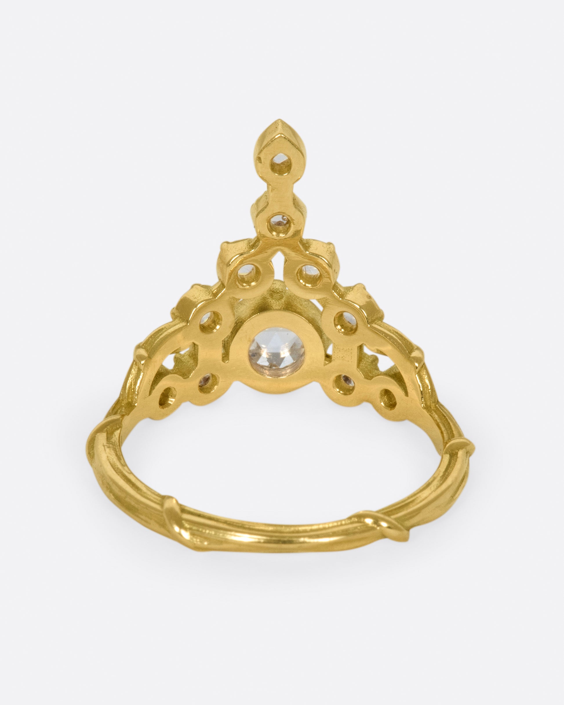 This ring makes a statement, but is also comfortable for everyday wear and is inspired by the ultimate power accessory, a tiara,