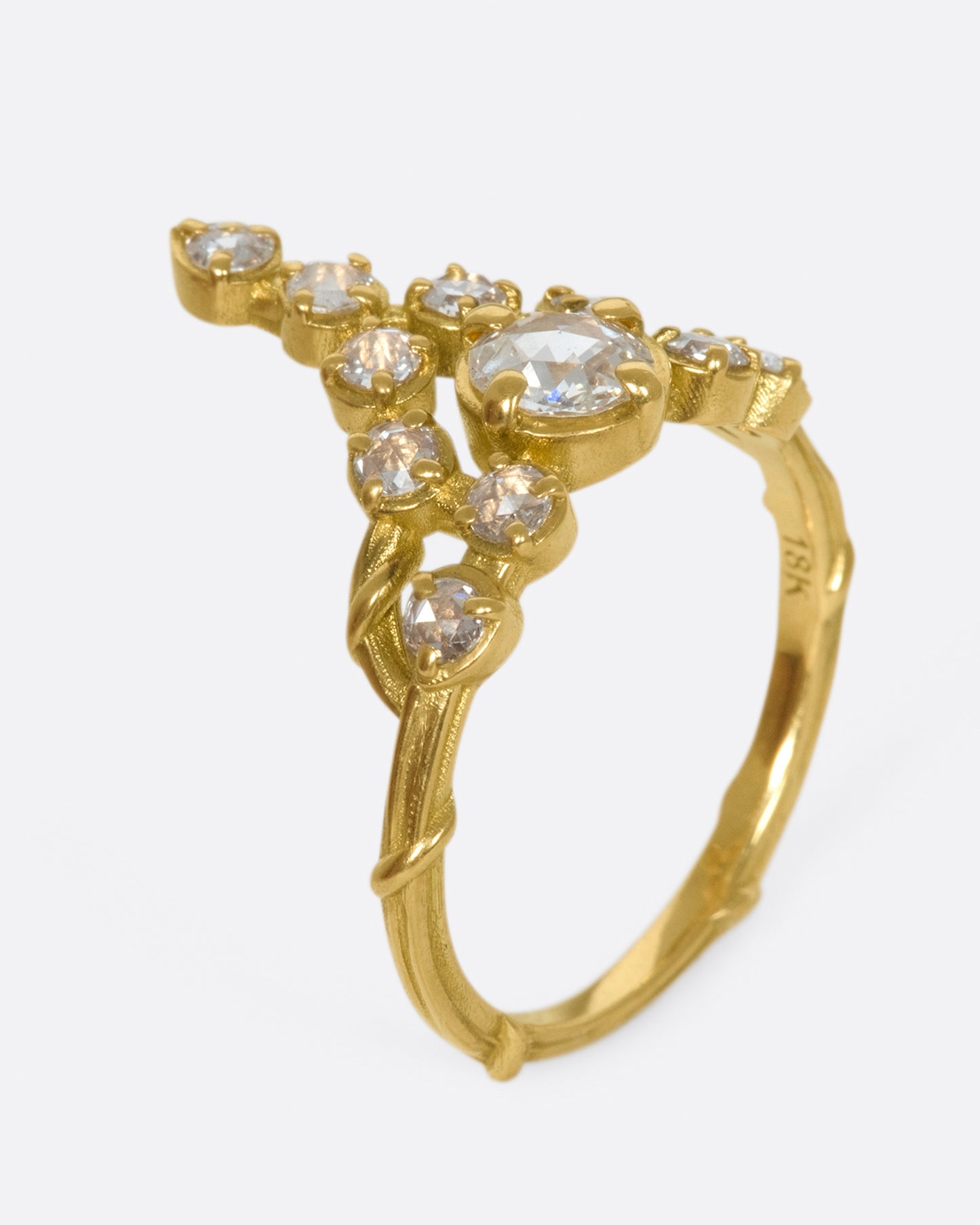 This ring makes a statement, but is also comfortable for everyday wear and is inspired by the ultimate power accessory, a tiara,