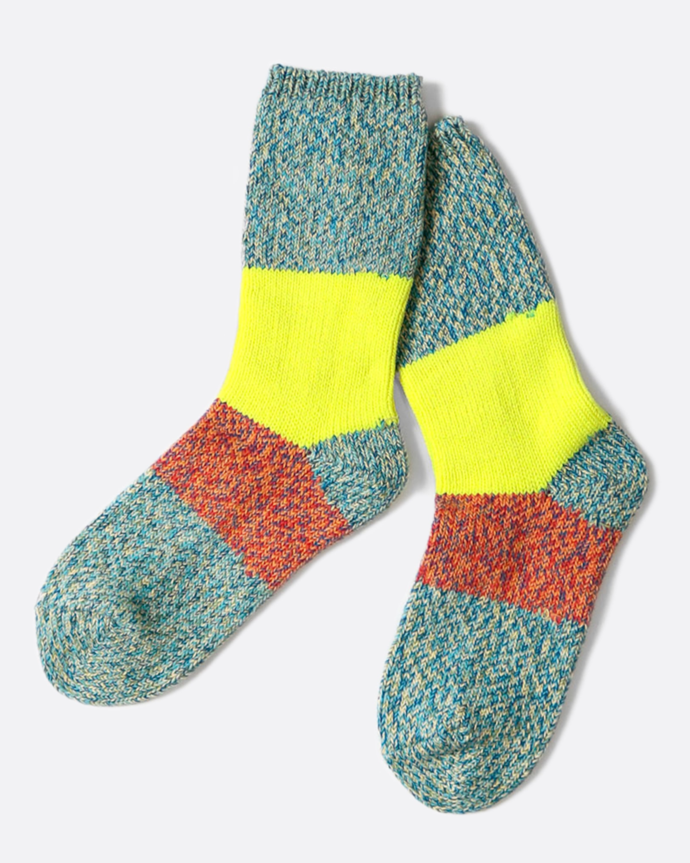 Neon stripe socks