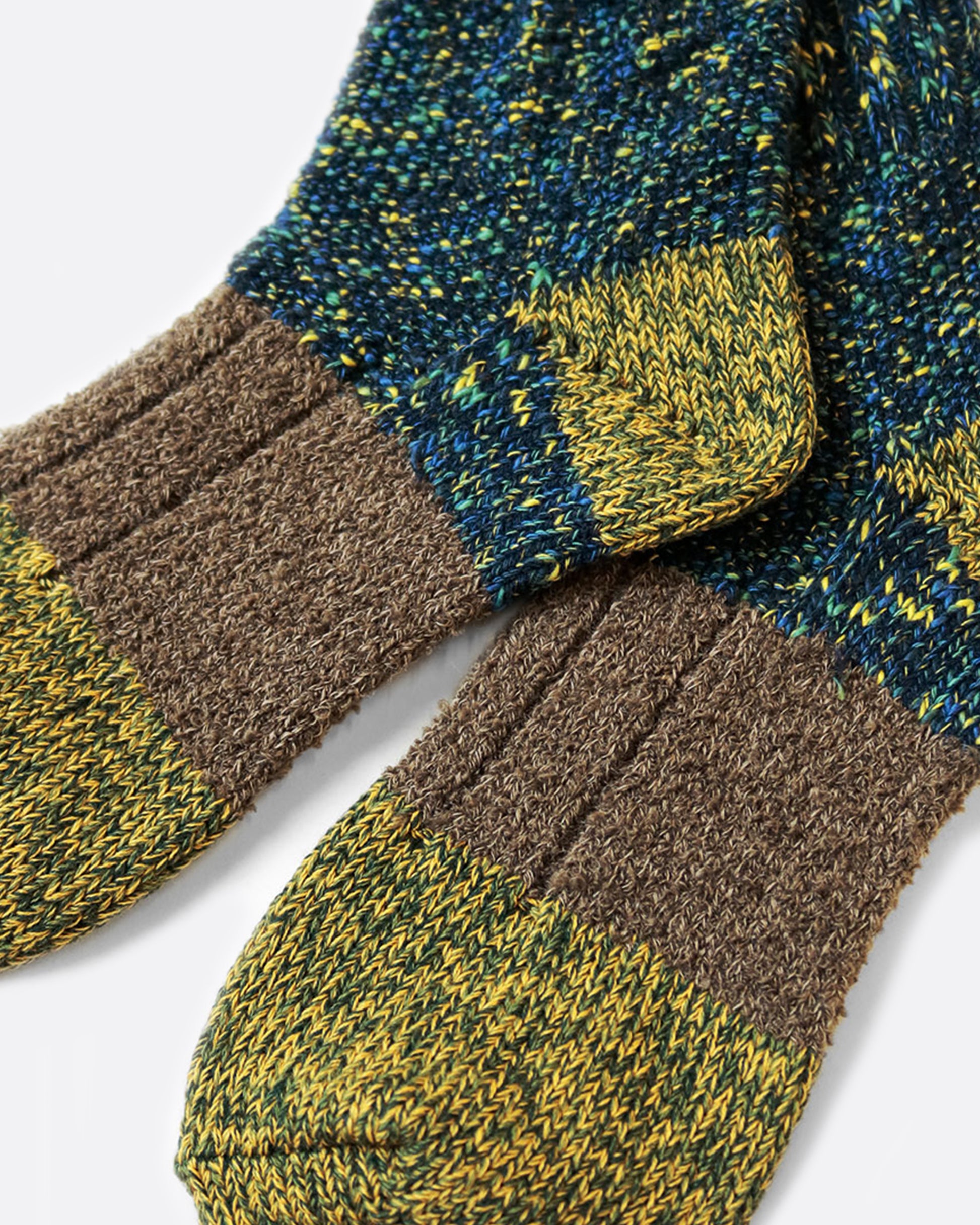 These socks combine three different textures to create a pair with just the right amount of hold and stretch.