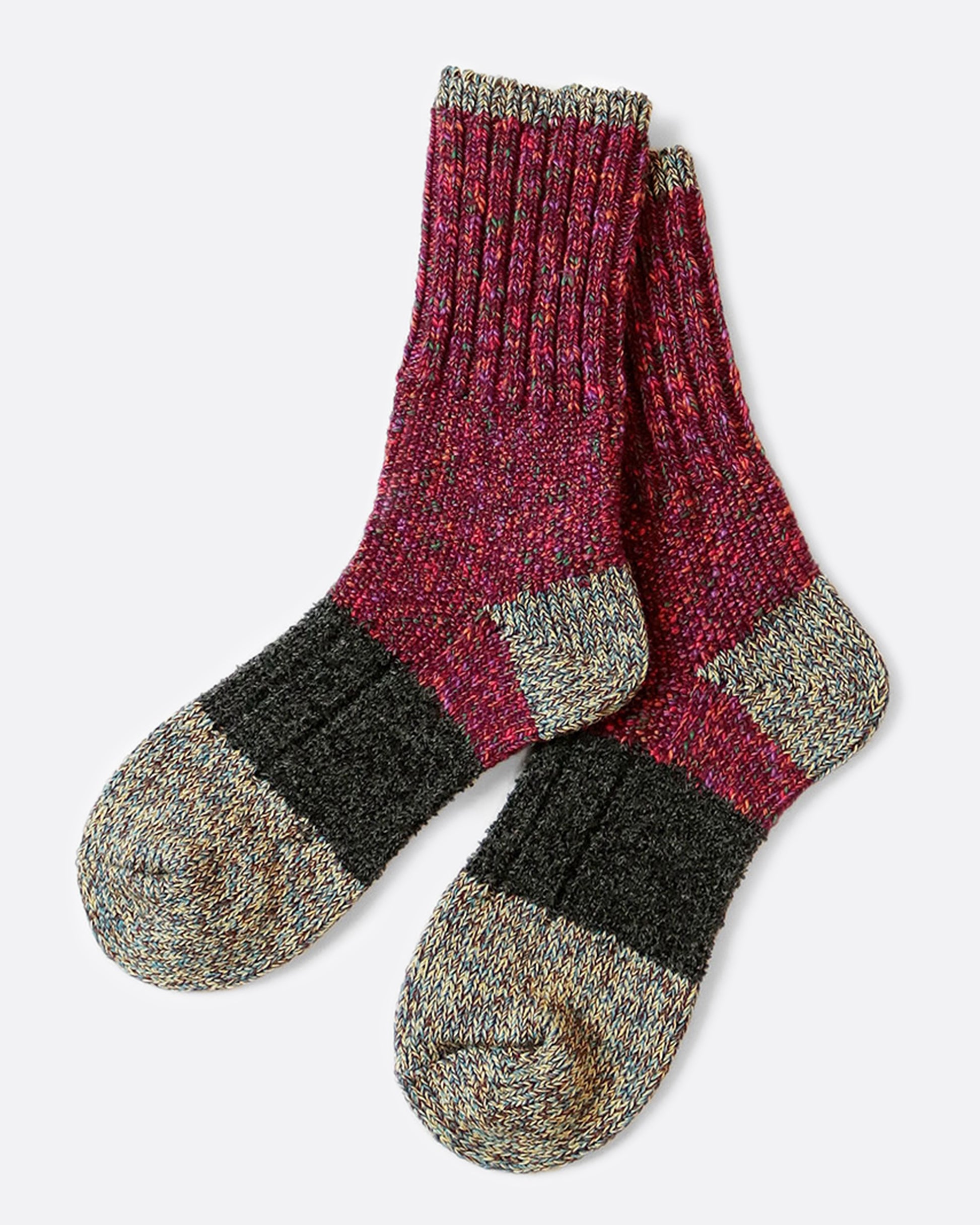 These socks combine three different textures to create a pair with just the right amount of hold and stretch.