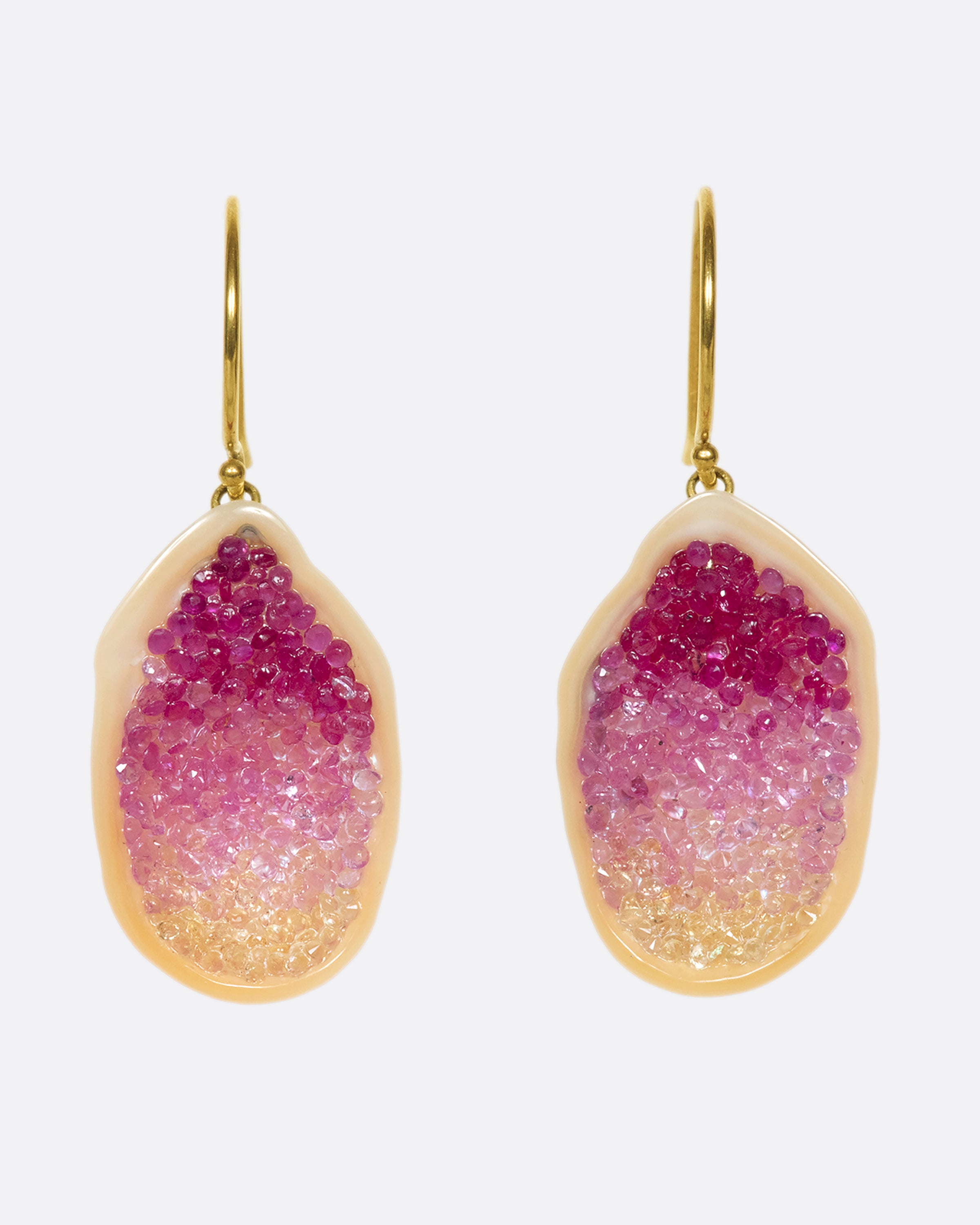 Large pink opened half geode earring,real gemstone earring,real natural stone earring,anniversary authentic earring,birthday earring,