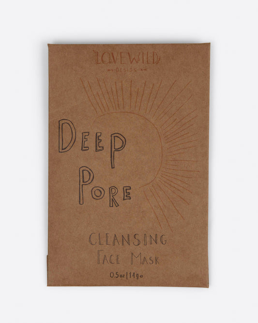 The kraft paper envelope packing of the Deep Pore Cleansing Face Mask.