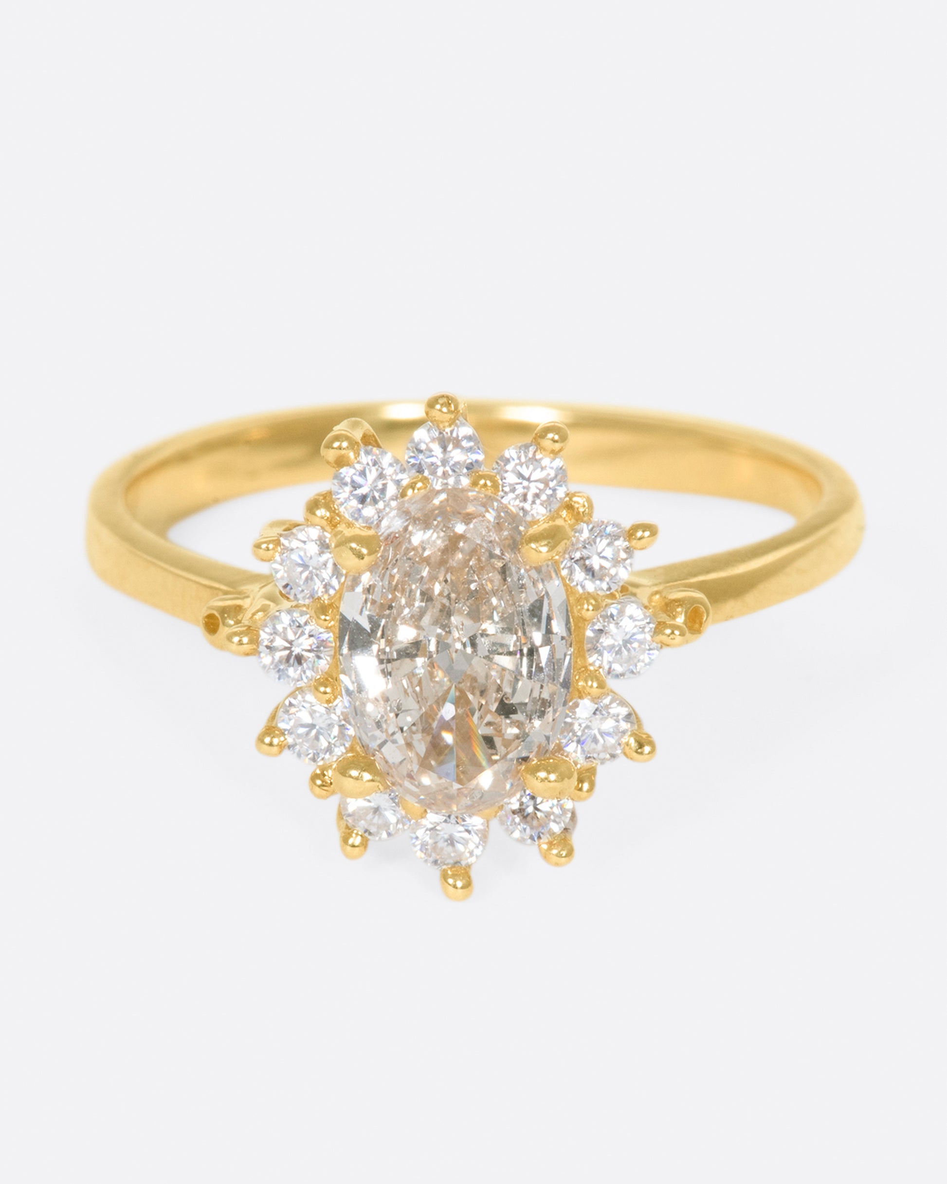 A traditional style engagement ring that feels anything but.