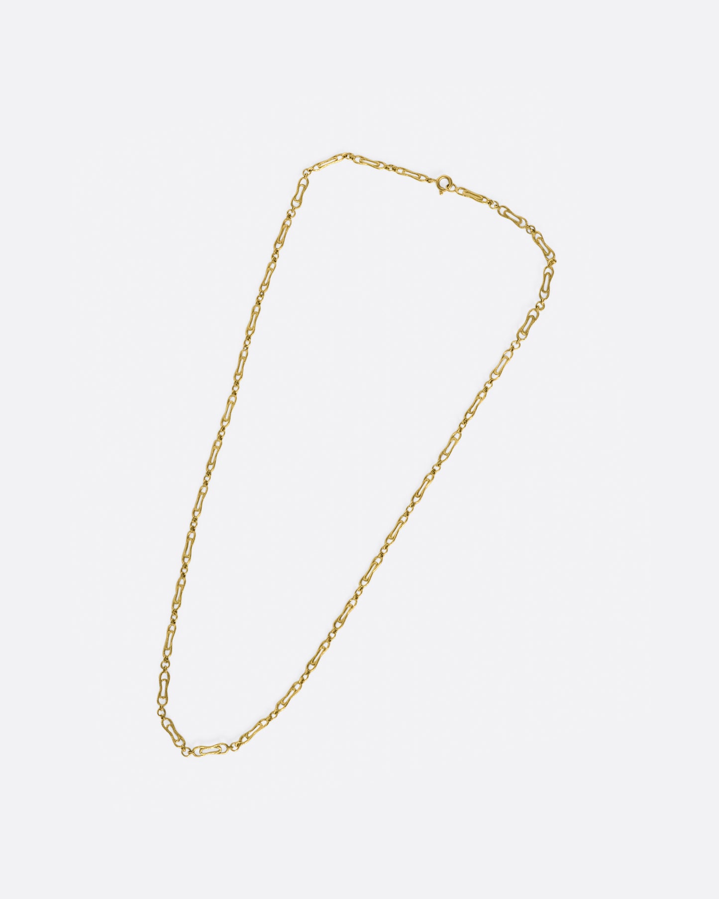 This handmade chain is just as glorious on its own as it is with a pendant or two.