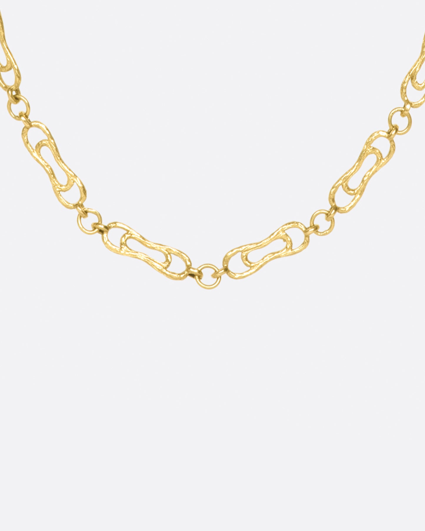 This handmade chain is just as glorious on its own as it is with a pendant or two.
