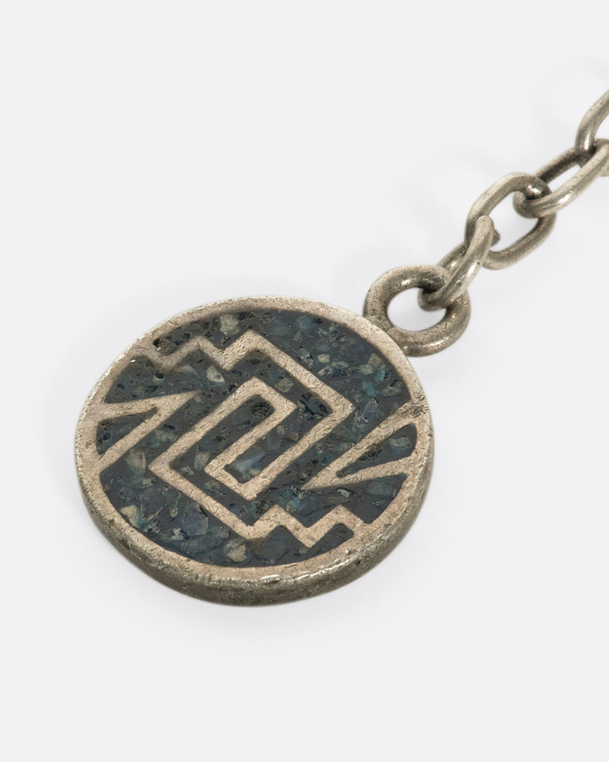 Aztec Key Chain Vintage Sterling Silver & Sodalite Aztec Keychain – Love Adorned