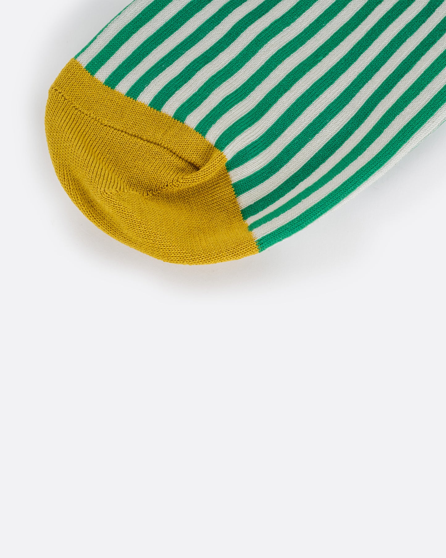 Green Striped Corbusier Crew Socks