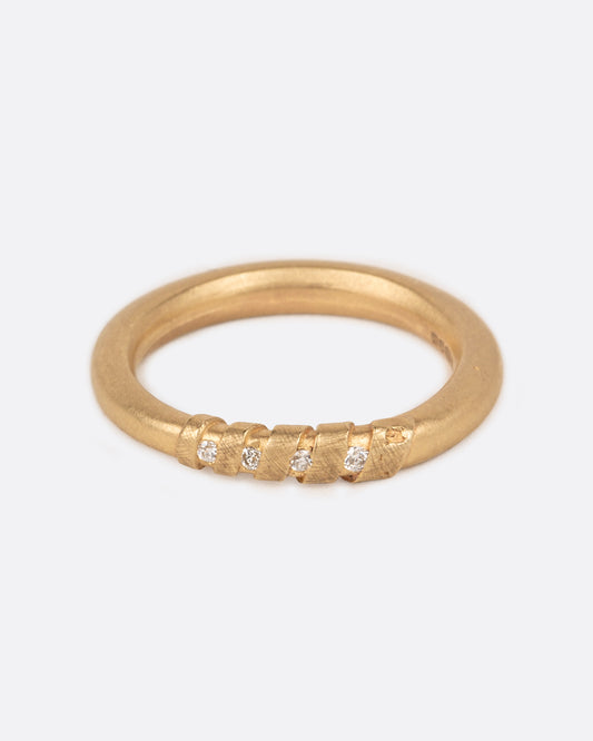 Gold Wrapped Diamond Ring
