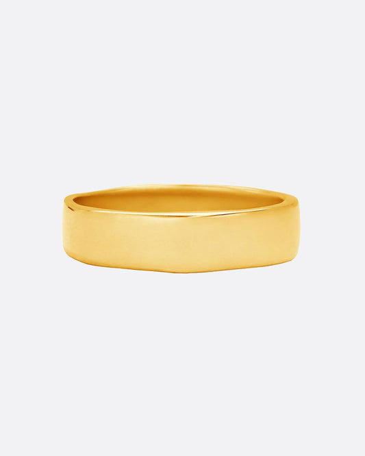 18k yellow gold Timeless Irregular band ring by Karen Karch